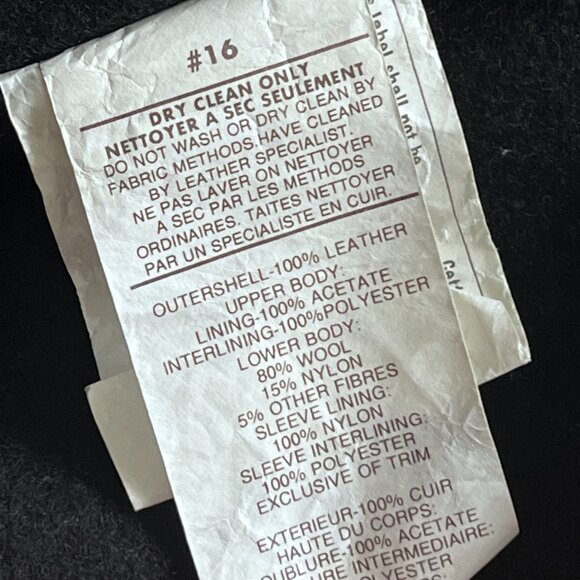 VINTAGE Leathers Leathers Black 100% Genuine 3/4 Length Leather "Car" Coat - Picture 7 of 15